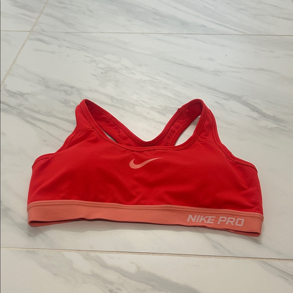 Nike Pro Women's Bright Red Sports Bra